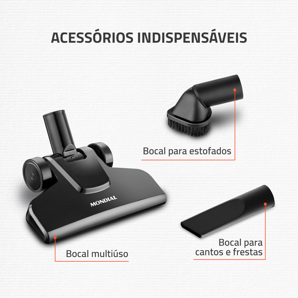 Aspirador De Pó Vertical Mondial Turbo Cycle 1100w Ap-35 Aspirador De Pó Vertical Mondial Turbo Cycle 1100w Ap-35